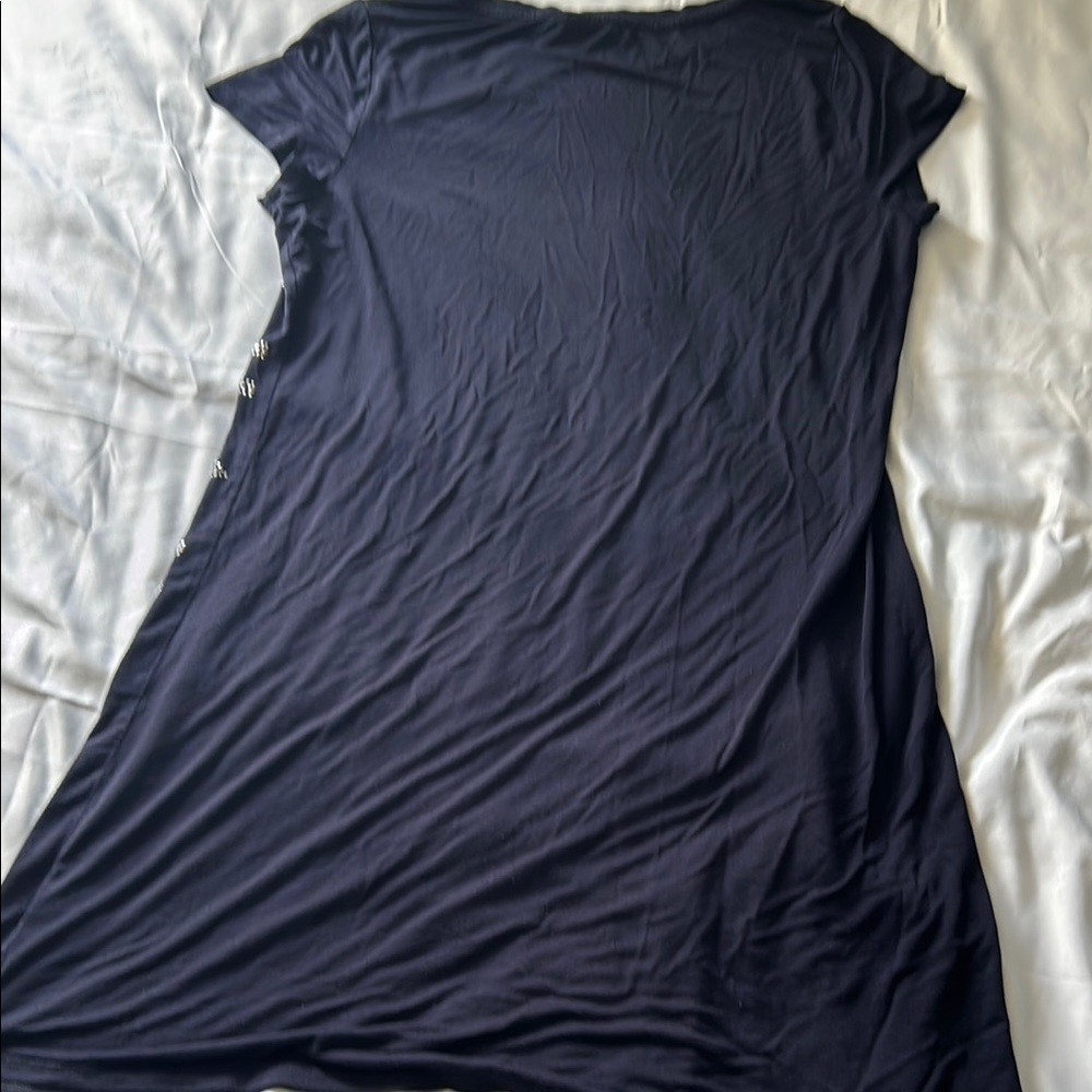 Calvin Klein Black Fitted Sleeveless Graphic Top - Picture 4 of 6